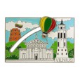 Magnetas Vilnius su judančiu oro balionu
